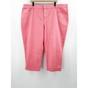 Lane Bryant Jeans SZ 22 NWT Boyfriend Capri Signature Fit Midrise Cotton Stretch